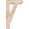 Ekena Millwork Traditional Craftsman Smooth Bracket w/ Offset Brace, Douglas Fir, 5 1/2"W x 16"D x 28"H BKT0604X16X28TRA04SDF - alternate 3